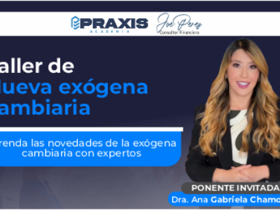 TALLER DE NUEVA EXOGENA CAMBIARIA realizado los días 08 y 09 de septiembre de 2025 con una duración de 6 horas