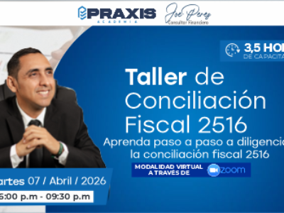 conciliacion web TALLER DE CONCILIACION FISCAL 2516 realizado el día 7 de abril con una duración de 3 horas