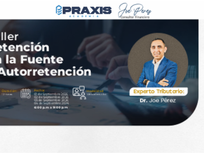 WEB AUTORETENCION Taller de Retención en la fuente y autorretención realizado los días 01, 02, 03 y 04 de septiembre 2026 con una duración de 12 horas.